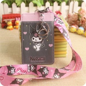 Hello Kitty Sanrio Kuromi ID Card Holder Black Comes with a lanyard,new
